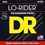 DR Strings Lo-Rider - Stainless Steel Hex Core Bass 45-105